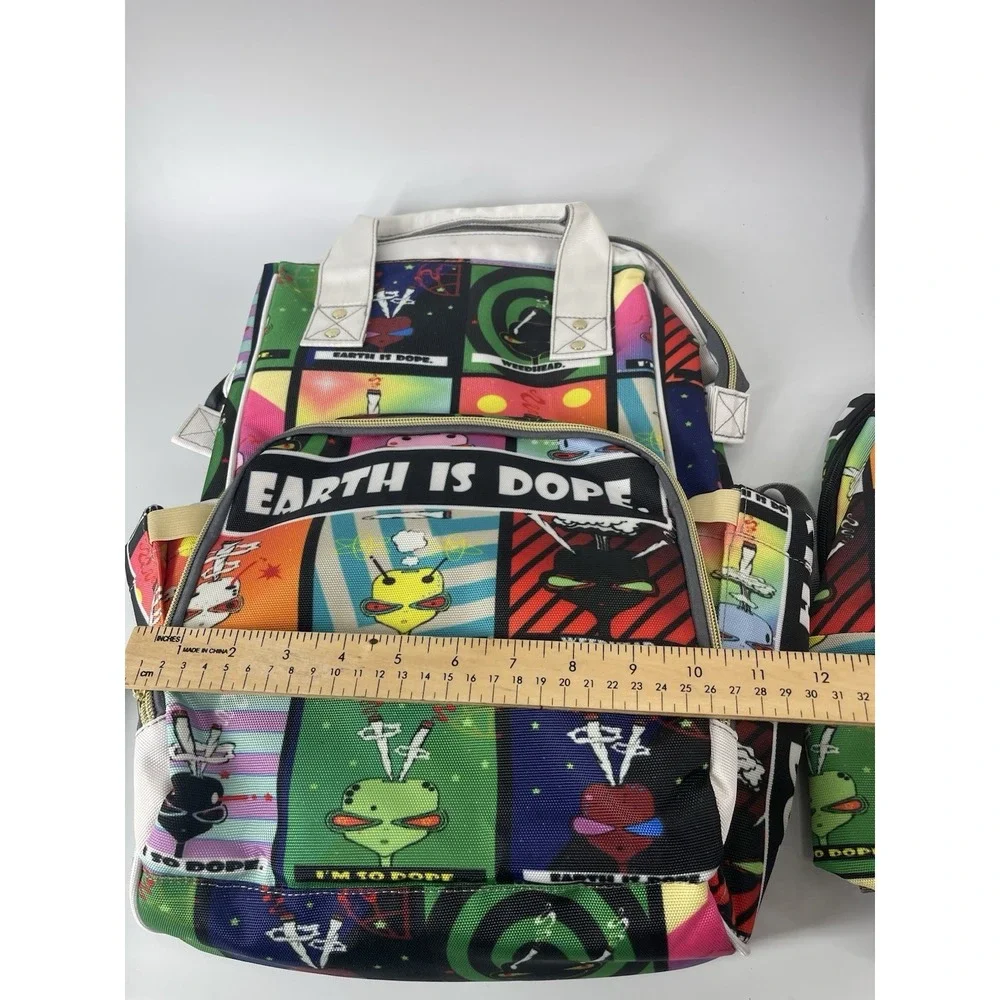 Weedhead Earth Is Dope Diaper Bag Backpack‎ & Sling Bag Set Rare NWOT USA